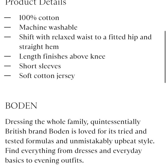 Boden Paulina Jersey Dress in Blue Size 10 - Picture 5 of 13